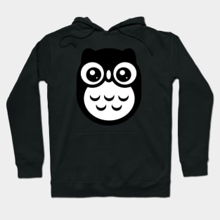 Black Cute baby Owl Hoodie